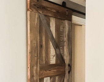 DIY Sliding Barn Door Plans | Woodworking Plans, DIY furniture, DIY Plans, Sliding Barn Door, Farmhouse Furniture, Rustic