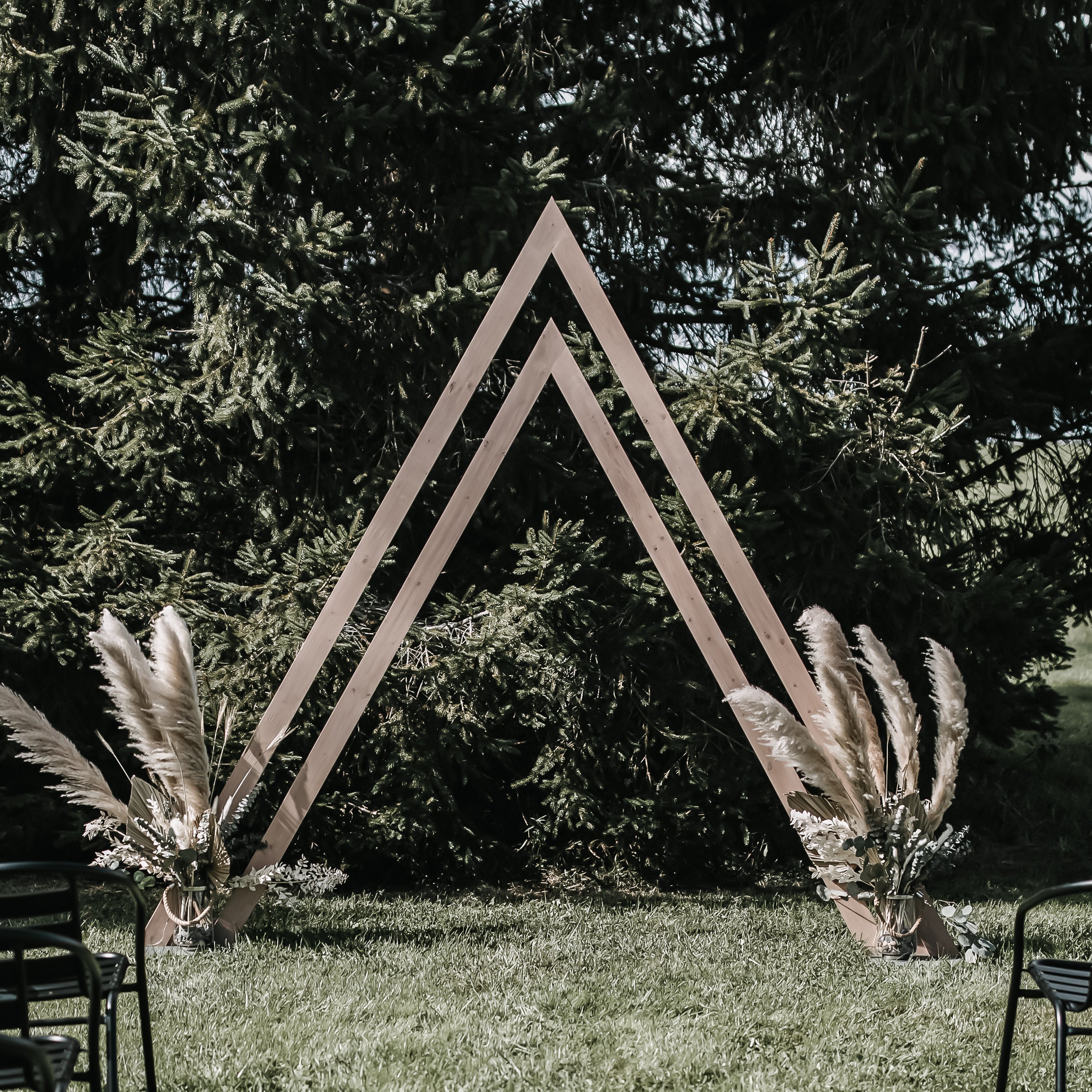 Triangle Wedding Arch DIY Plans Build Your Own Ceremony Arch Etsy