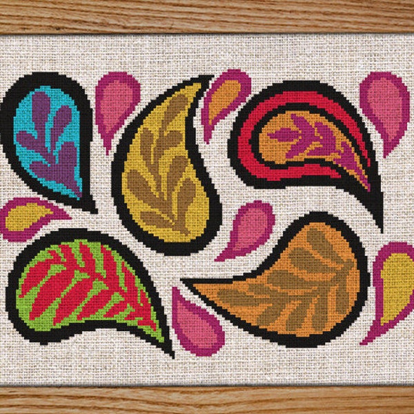 Paisley Cross Stitch Patterns - Etsy