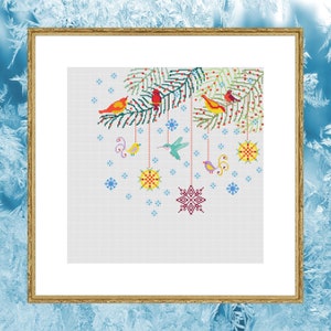 Christmas Cross Stitch Pattern / Christmas Ornaments Cross Stitch / Christmas Home Decor /  Cross Stitch Patterns / Holiday ORNAMENTS