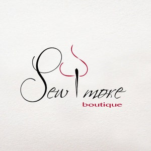 Needlework Sewing  logo, sew business logo and watermark, retro logo, Needle logo, premade logo design - design logo