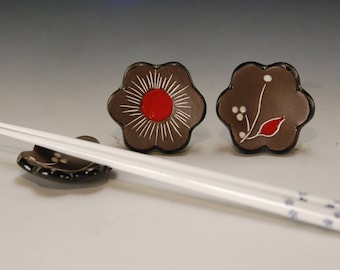 Ceramic chopstick rest (1pc), chopstick holder, chopstick stand, handmade chopstick rest, chopstick rest, chopstick, spoon holder