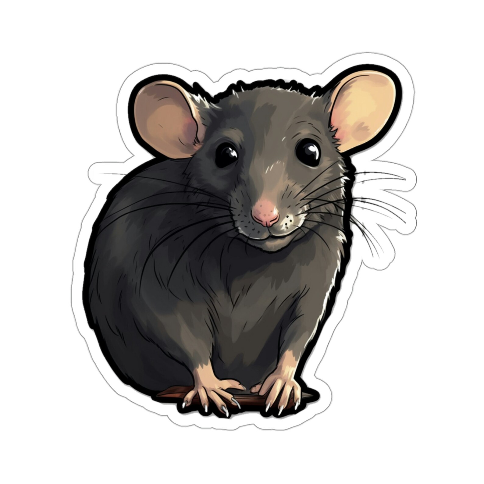 Rat Vinyl Sticker, Water Bottle Decal, Laptop Sticker, Rodent Lover ...