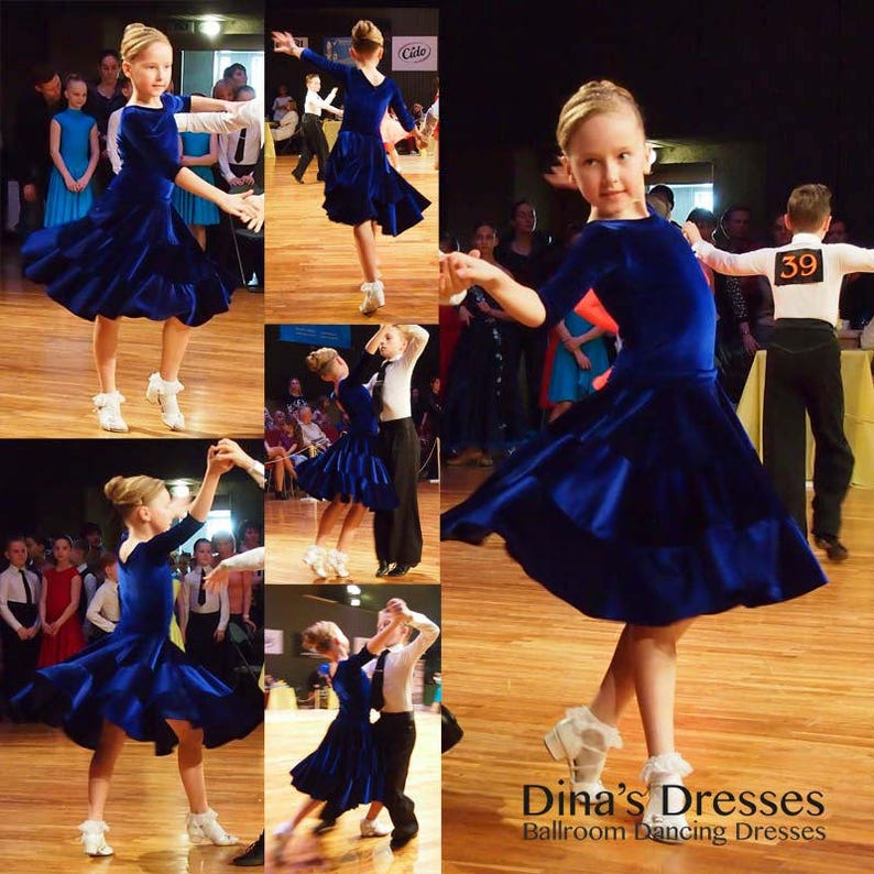 Juvenile Ballroom Dancing Dress Scarlett | Etsy