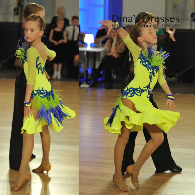 RESERVED Junior 1 Latin Dancing Dress | Etsy