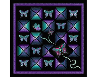 Rosie Co Dancing Butterflies Quilt Pattern Queen