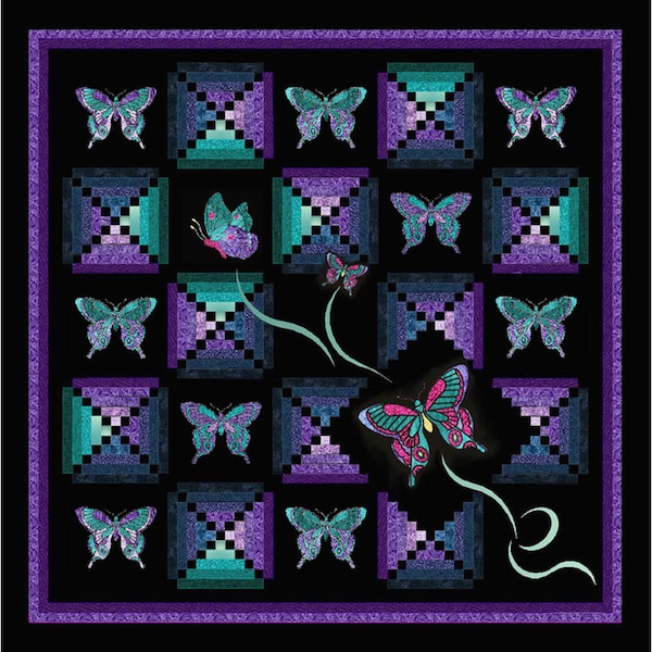 Rosie Co Dancing Butterflies Quilt Pattern Queen