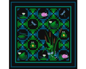 Rosie Co &#39;The Royal Frog&#39; Quilt Pattern