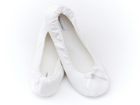 flat bridal slippers