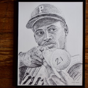 Roberto Clemente - Typewriter Art Print