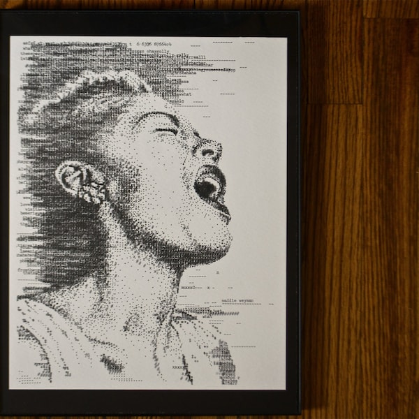 Billie Holiday - Typewriter Print (Limited Print of 50)