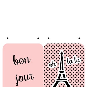 I LOVE PARIS classic French Printable Party Banner and - Etsy