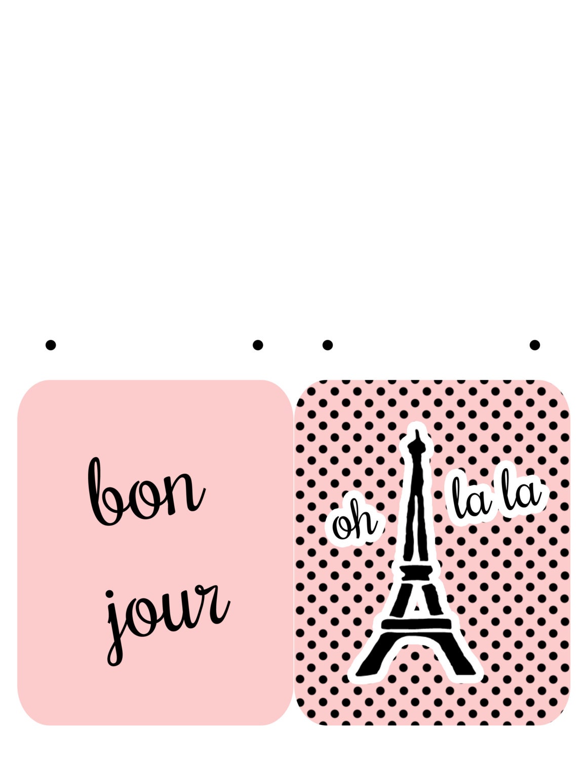 I LOVE PARIS classic French Printable Party Banner and - Etsy