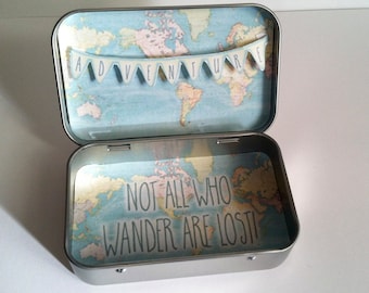 The World Awaits - TIN-SPIRATION (DIY Instant Download Collage Sheet) Altered Altoids or blank tin box - Print and make collage yourself