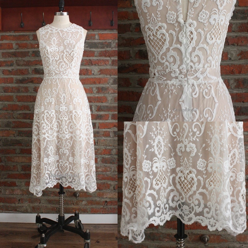 Simple Lace Cocktail Dress