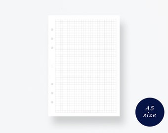 a5 grid paper etsy