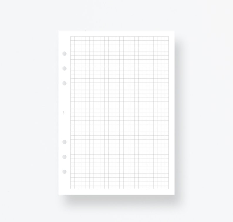 graph paper filofax a5 grid paper ring planner a5 planner