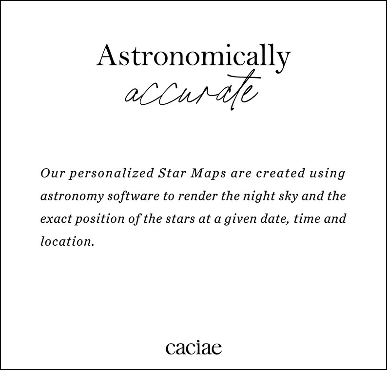 Cartas estelares personalizadas, póster de noche estrellada, mapa digital del cielo idea de regalo para recién casados imagen 9
