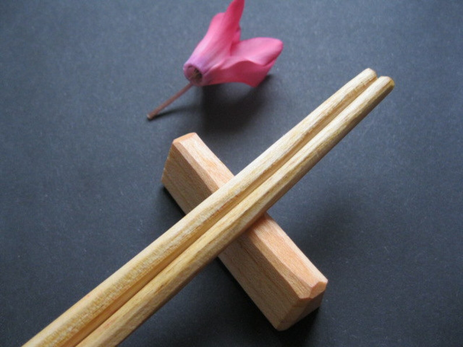 Hand made chopsticks and stand Etsy
