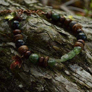 Adjustable Forest Charm Bracelet