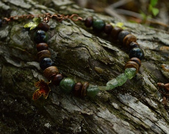 Adjustable Forest Charm Bracelet