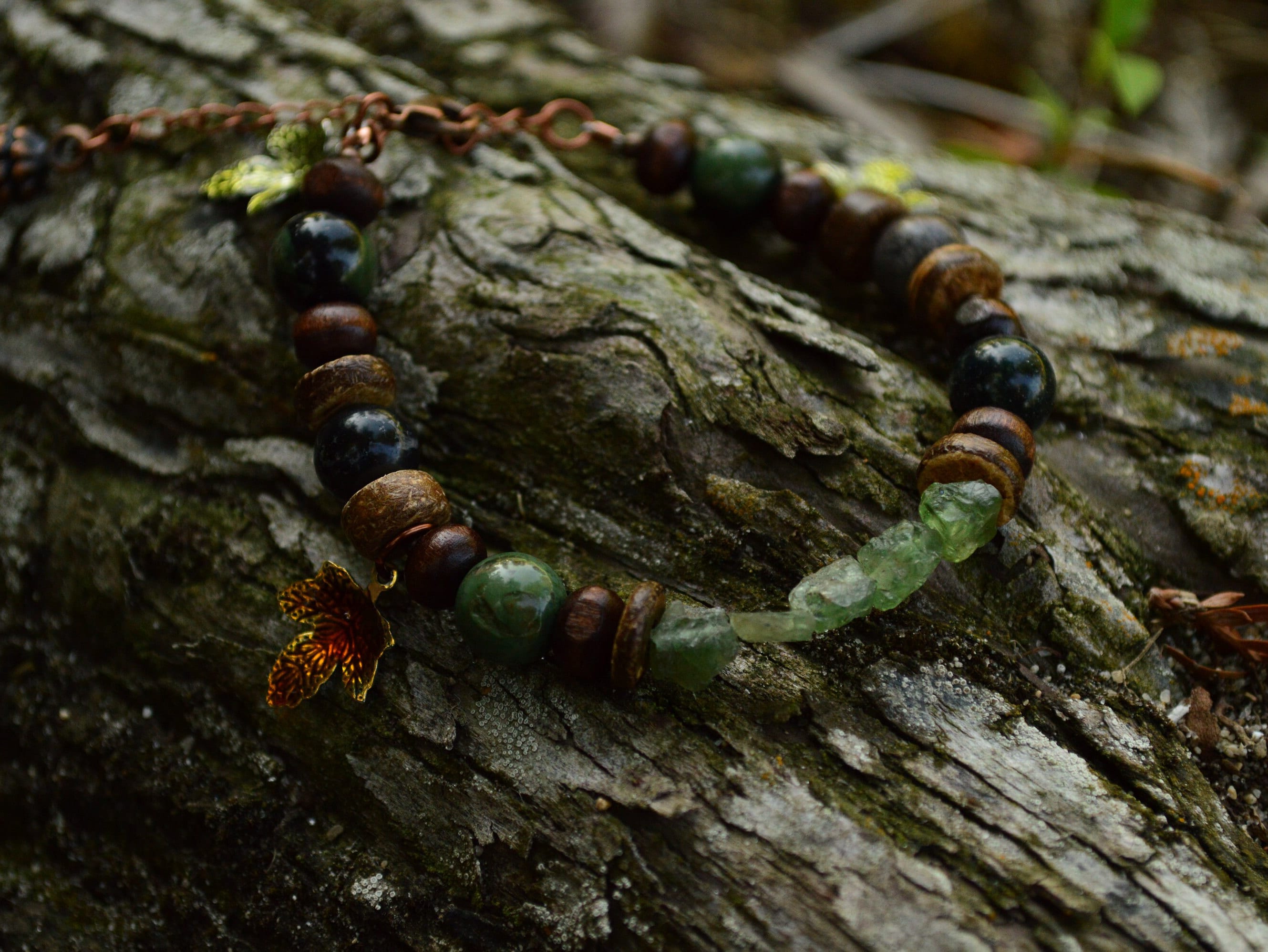 Adjustable Forest Charm Bracelet - Etsy
