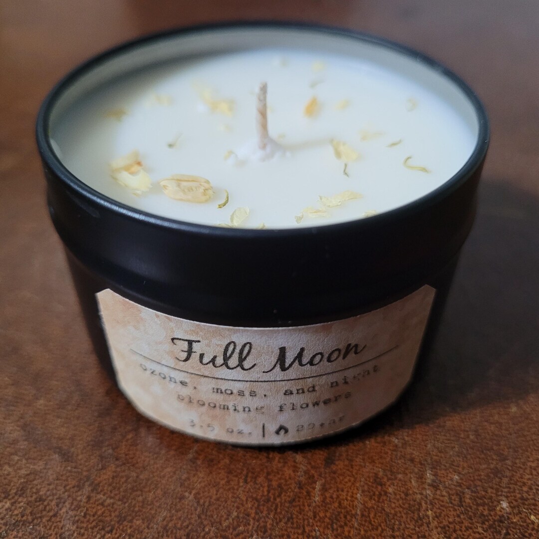 Full Moon Soy Wax Intention Spell Candle - Etsy