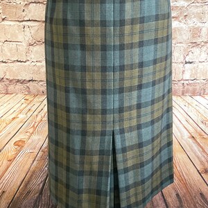 Grey plaid skirt etsy deals