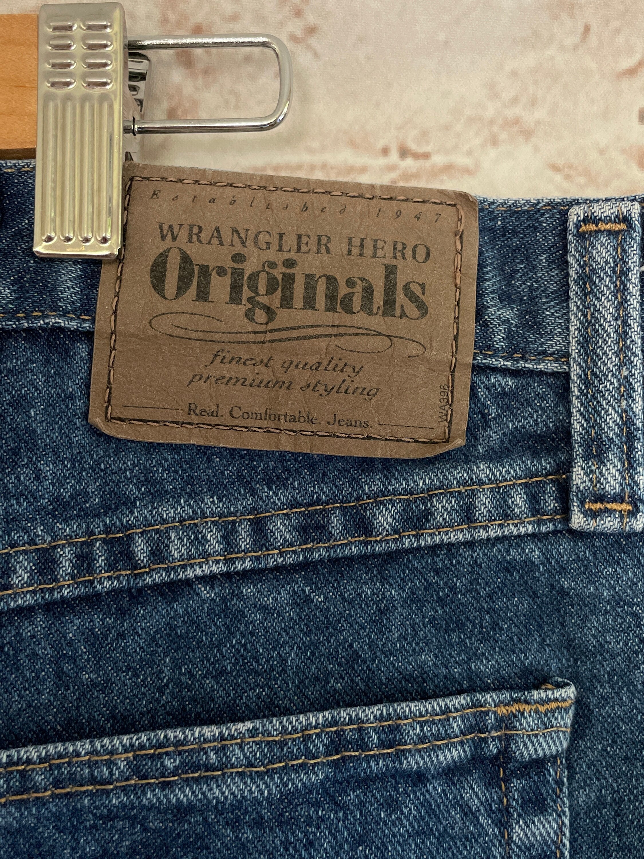 Vintage Wrangler Hero Originals Denim Shorts C1990s 40 in - Etsy