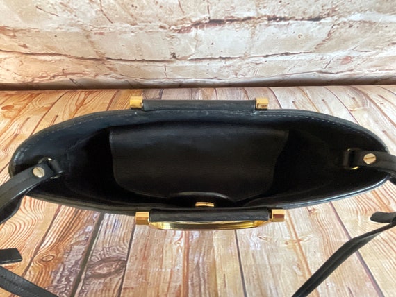 Vintage Shoulder Bucket Bag Cross Body Purse Dark… - image 5