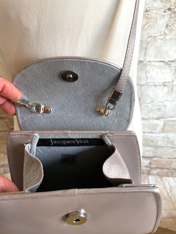 Vintage Shoulder Bag Handbag Champagne Pearlised Faux Leather by Jacques Vert C1980s Etsy Ireland