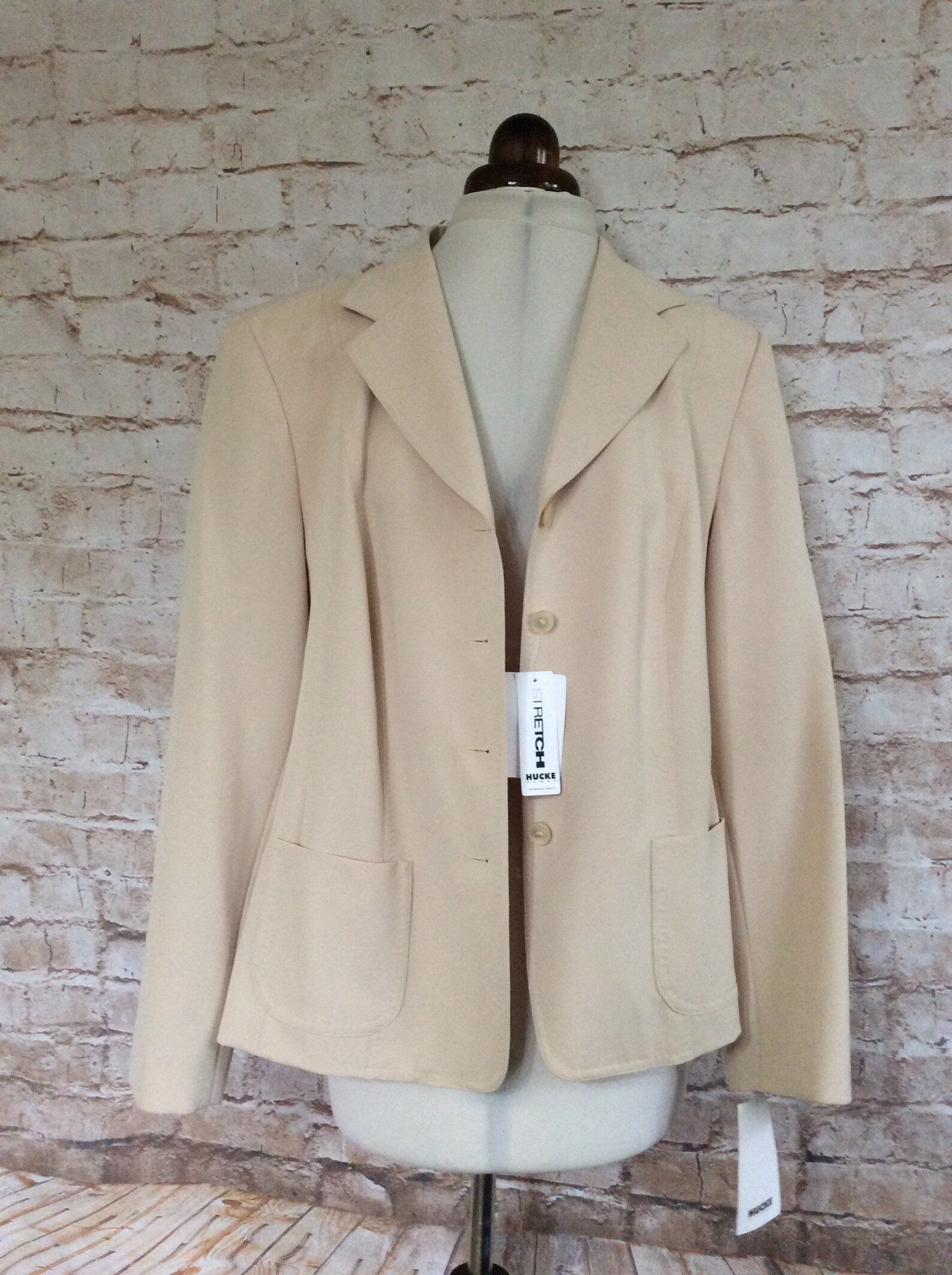Vintage Jacket Blazer By Hucke Woman NEW Unused In Beige | Etsy
