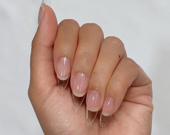 Short Almond Nails Etsy