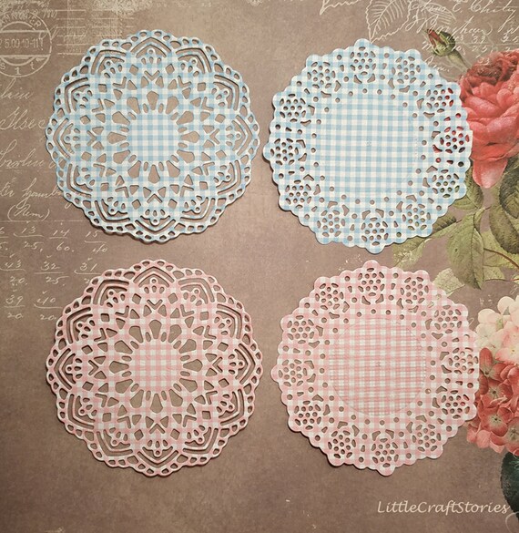Set of 6 mini paper doilies Tea party doilies Wedding Etsy