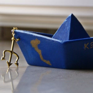 Corfu, handmade boat for home/office  decoration.
