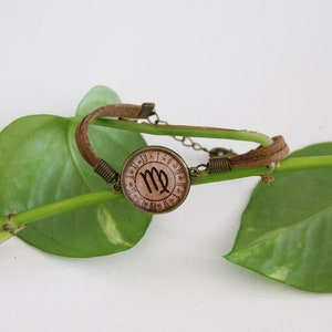 Virgo , handmade adjustable bracelet.