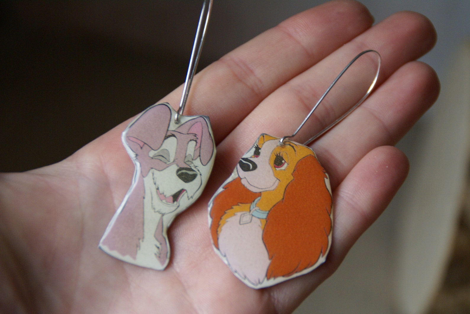 Lady and the Tramp Handmade Earrings for Disneylovers Etsy