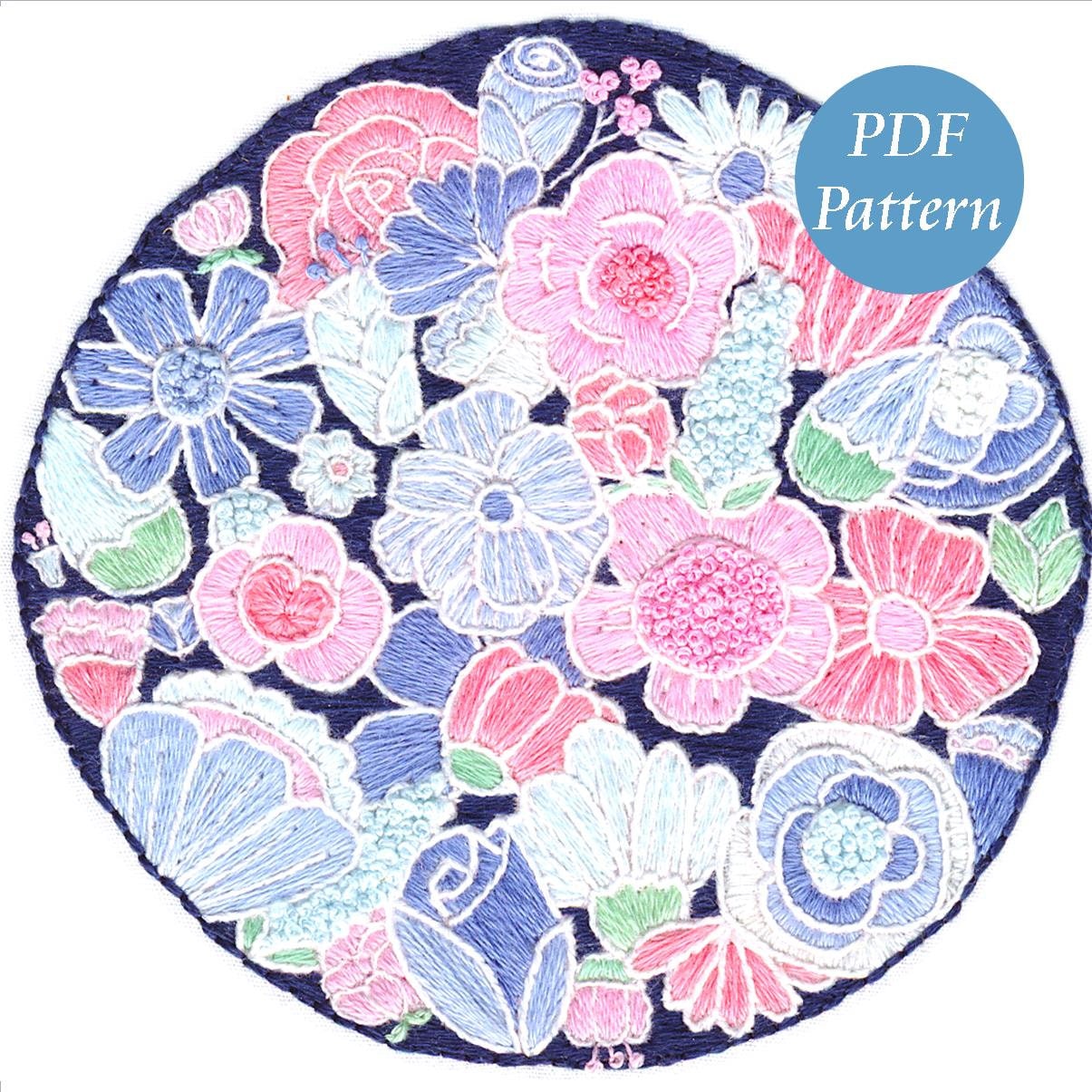 Hand Embroidery Pattern. PDF, Printable, Digital Download, Design. DIY ...