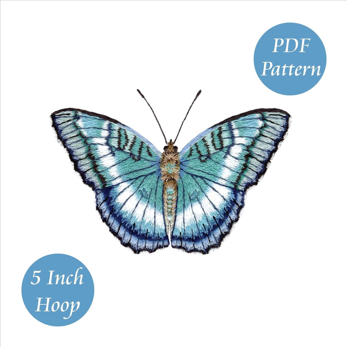 Hand Embroidery Pattern. PDF. 3 Butterfly Patterns. How to | Etsy