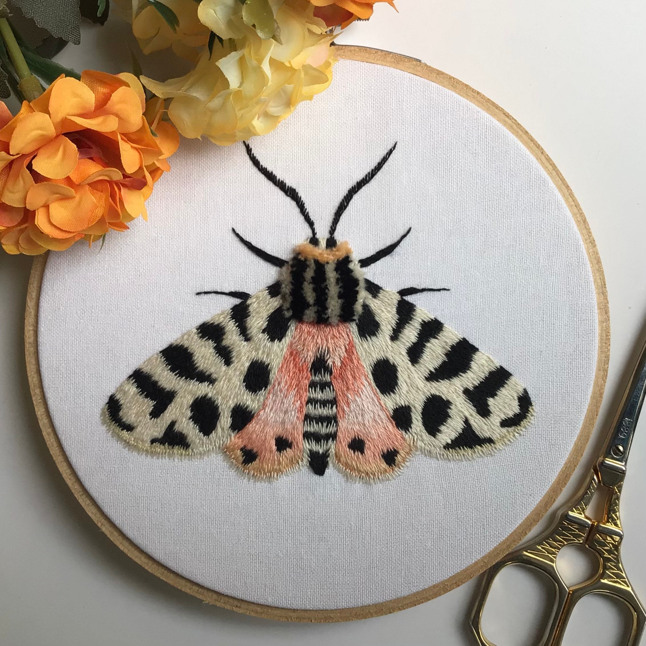 Hand Embroidery Pattern. PDF. 3 Butterfly and Moth Patterns. | Etsy