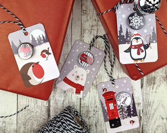 Winter Wonderland Christmas Gift Tags with Badges