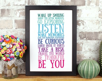 Inspirational Teenage Affirmation Print