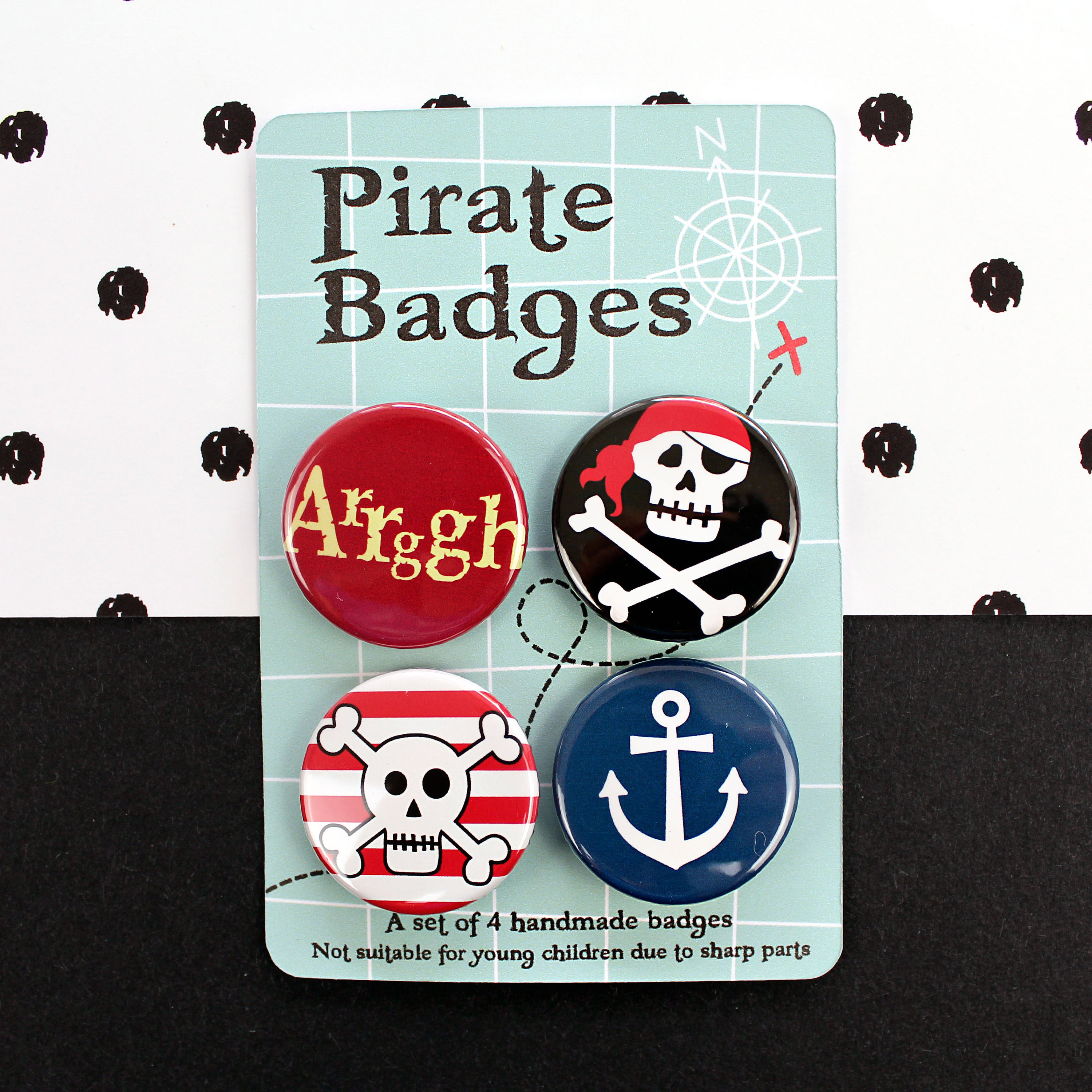 4 THE PIRATE PARTY Pinbacks Badge Button 25mm 1'' 