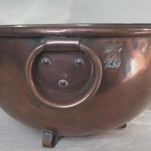 Vintage copper mixing bowl