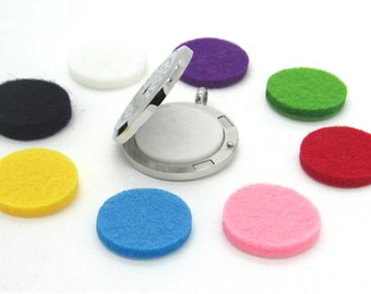 Thick Essential Oil Diffuser Pads for 30mm Aromatherapy Lockets Replacement Felt