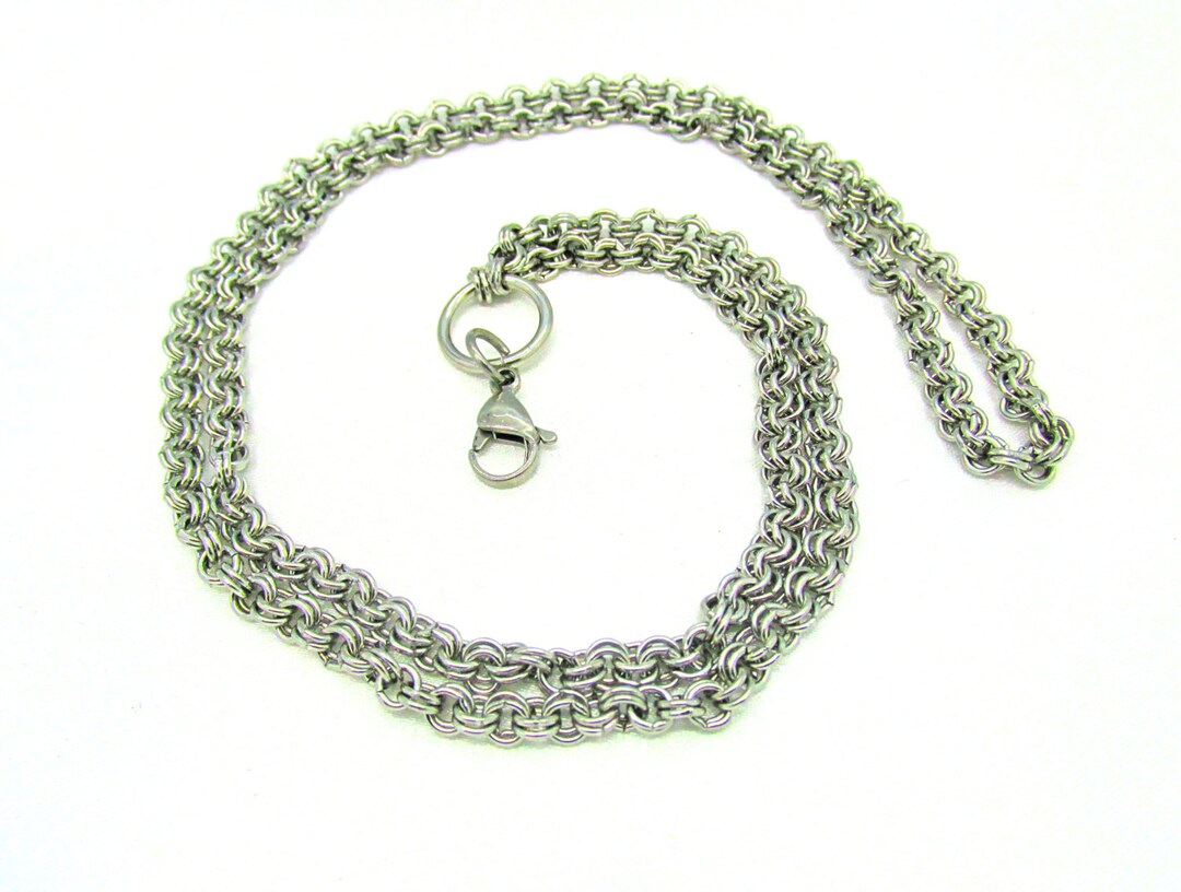 Stainless Steel Double Loop Chains 16 to 24 for Etsy