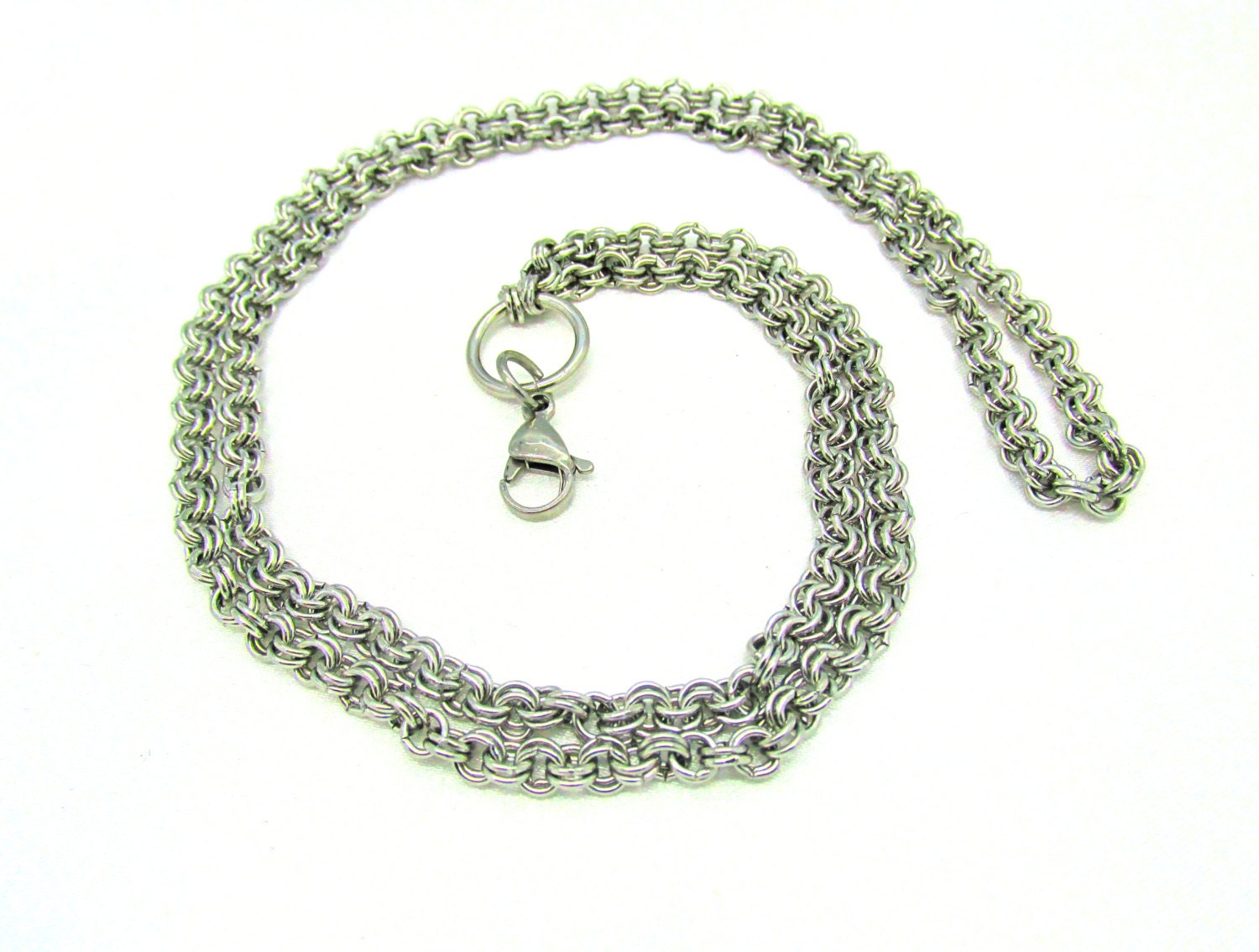 Stainless Steel Double Loop Chains 16 to 24 for Etsy