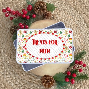 Christmas Print Tin Design PNG for sublimation Clipart digital download