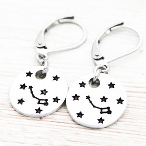 Little Dipper Earrings, Ursa Minor Earrings, Star Earrings, Celestial Jewelry, Constellation Gifts, Astronomy Gift, Zodiac Jewelry, Cosmic