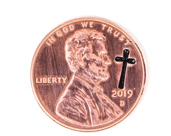 Penny From Heaven, Custom Year Penny, Lucky Penny, Memorial Gift, Loss Of Grandpa Grandma, Sympathy Gifts, Loss Of Dad Mom, Cross Gift